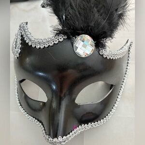 Elegant Black and Silver Masquerade Mask